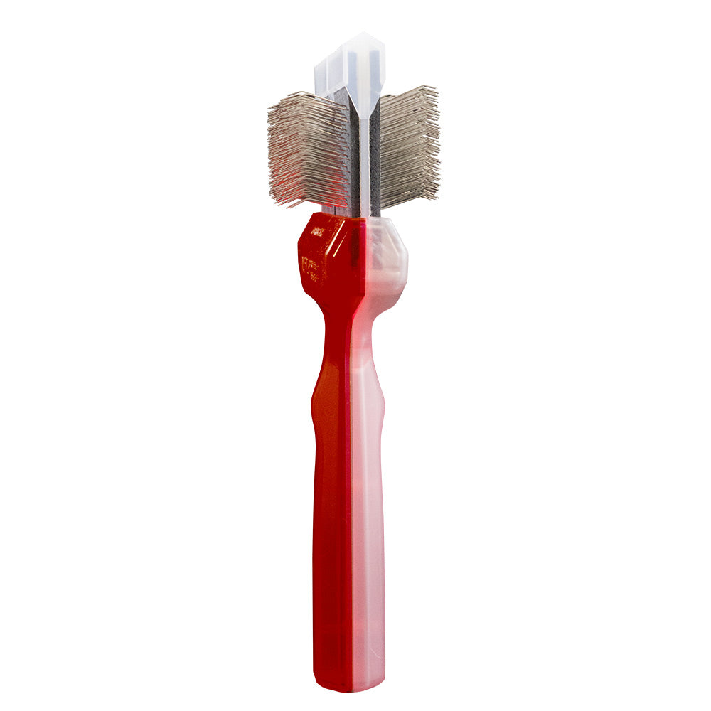 Activet Borstel Undercoater Mat Zapper Rood / Coat Grabber Zilver