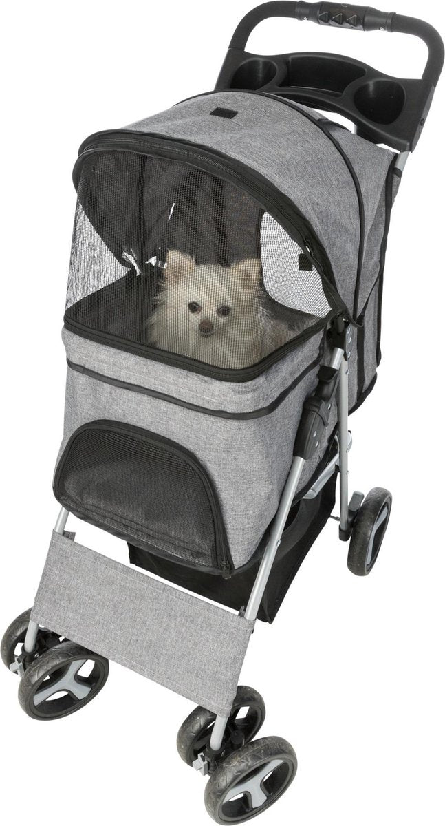 Trixie Hondenbuggy Grijs – 47x80x100 cm (tot 15 kg)