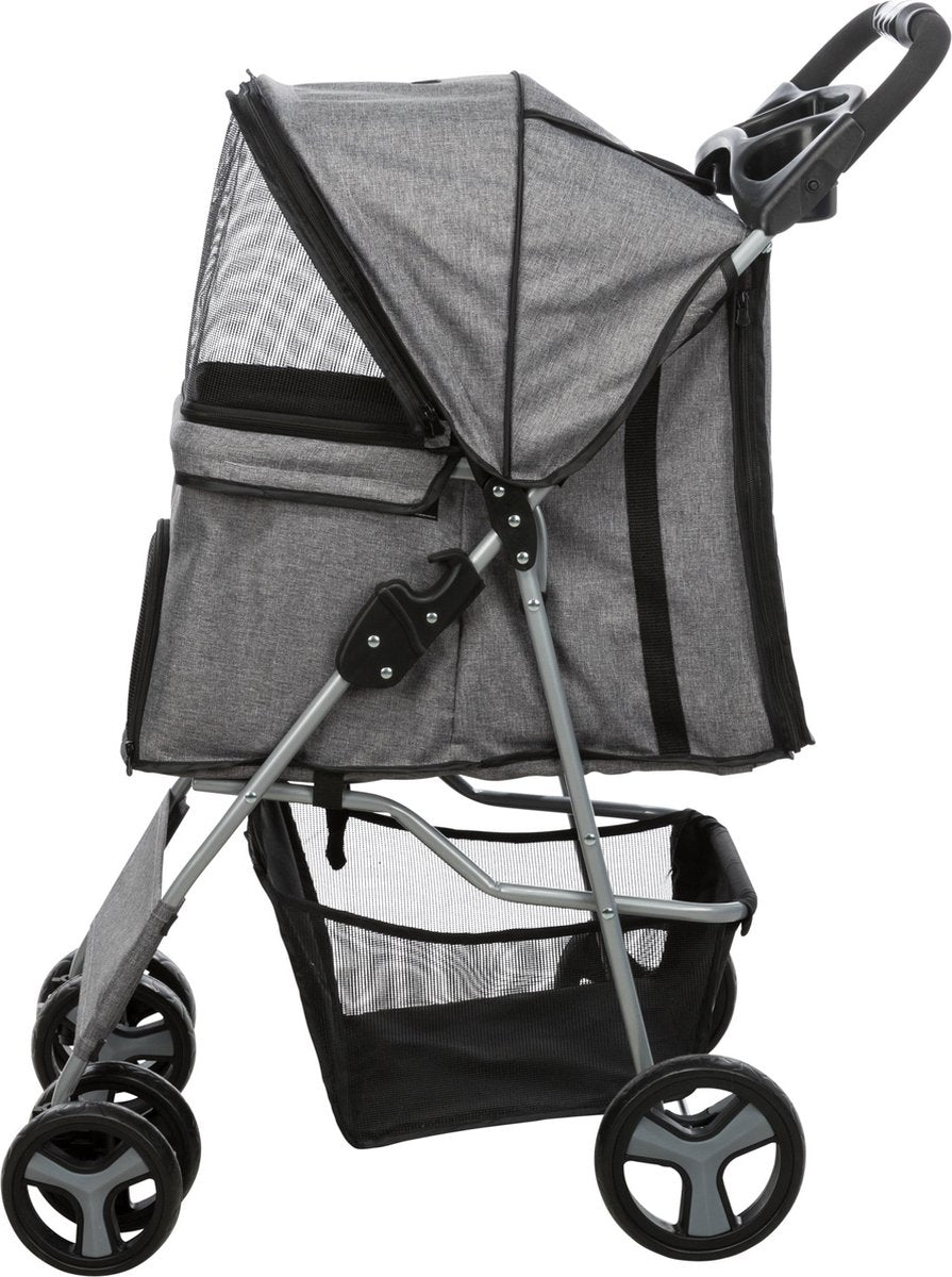 Trixie Hondenbuggy Grijs – 47x80x100 cm (tot 15 kg)