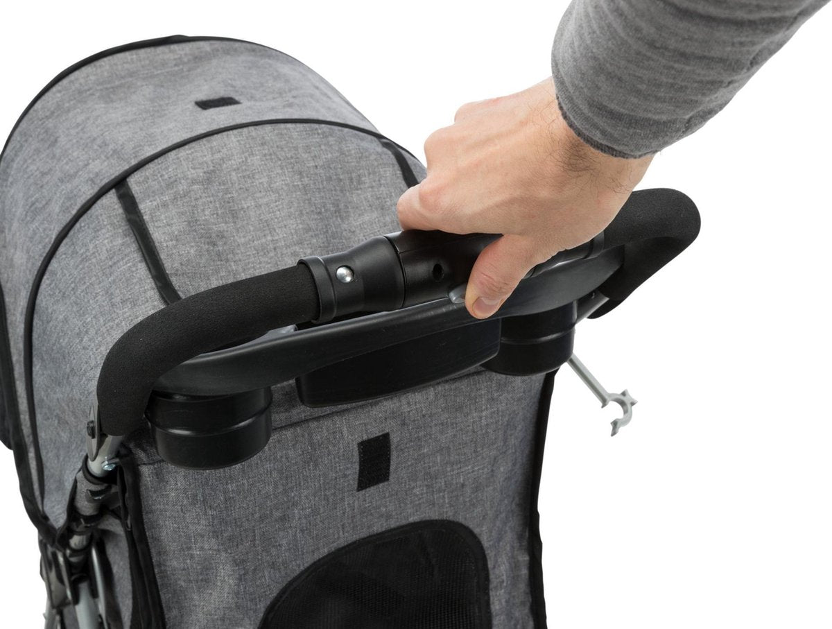 Trixie Hondenbuggy Grijs – 47x80x100 cm (tot 15 kg)