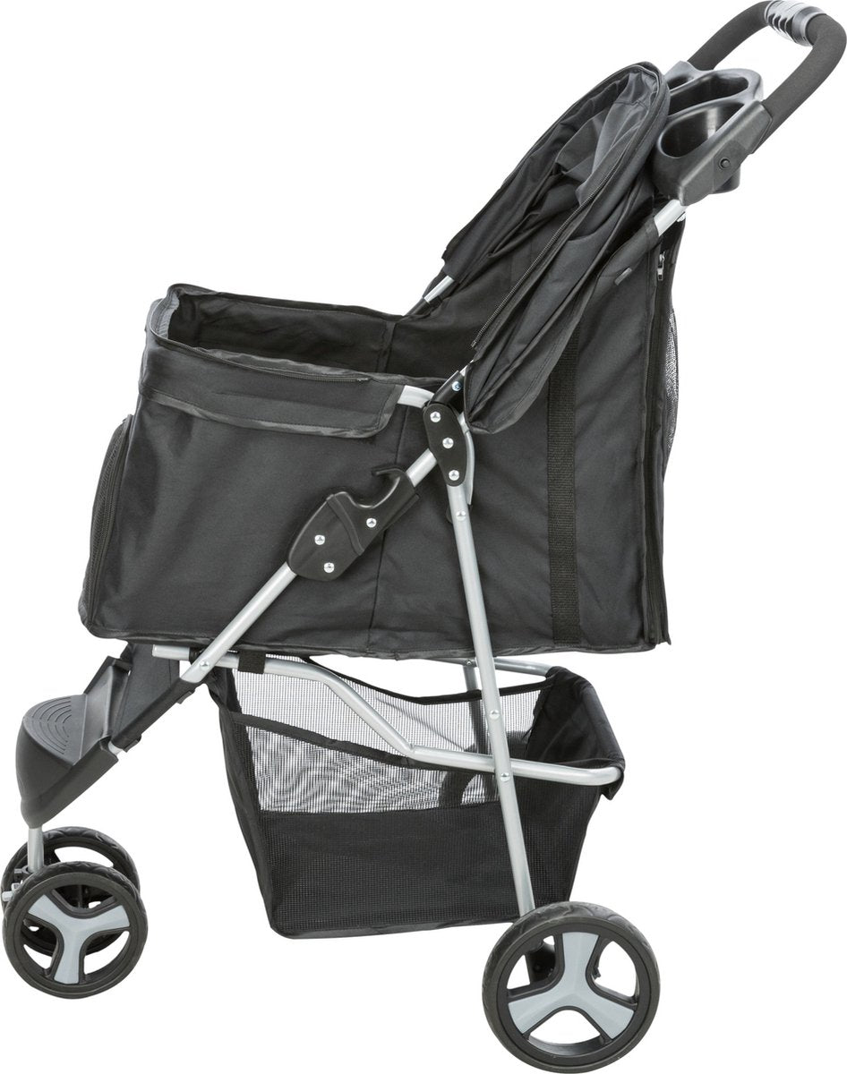 Trixie Hondenbuggy Zwart – 80x47x100 cm (tot 11 kg)