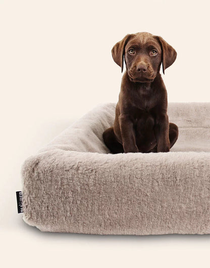 BIA Bed Fleece Hoes voor Hondenmand Taupe