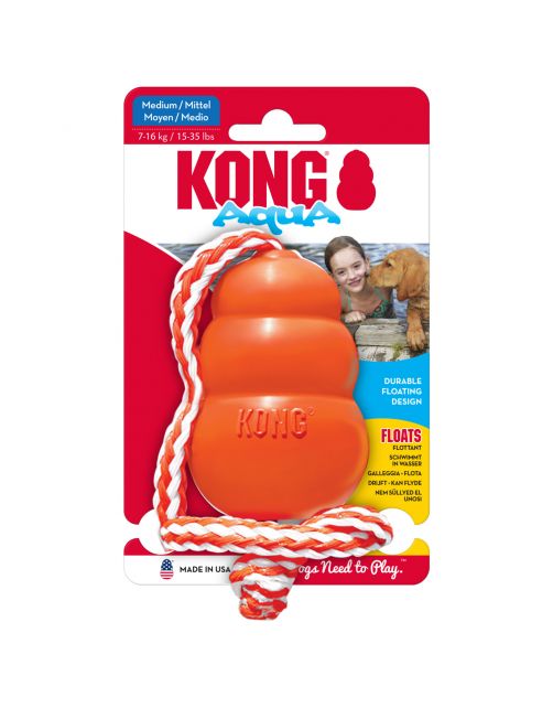 Kong Aqua – Drijvend Hondenspeelgoed Oranje