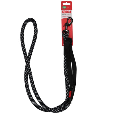 Kong Retriever Hondenriem – Zwart Touw (1,5 m)