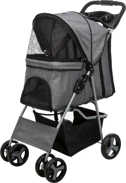 Trixie Hondenbuggy Grijs – 47x80x100 cm (tot 15 kg)
