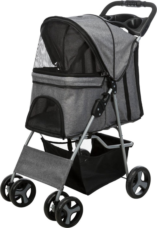 Trixie Hondenbuggy Grijs – 47x80x100 cm (tot 15 kg)