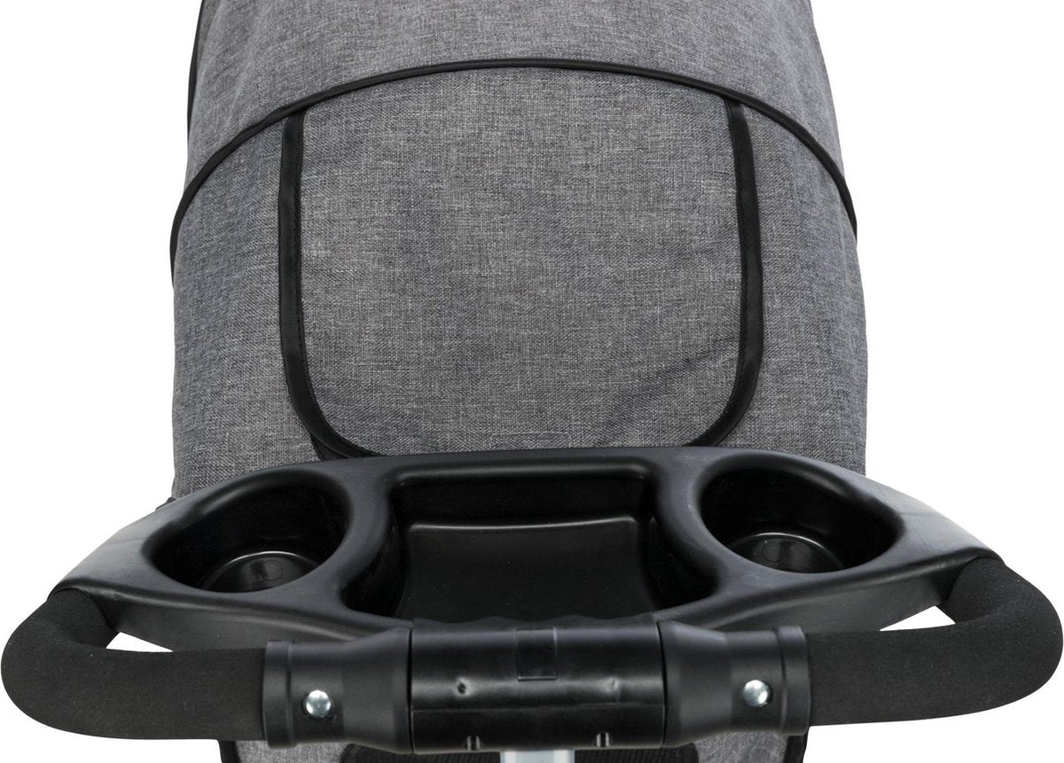 Trixie Hondenbuggy Grijs – 47x80x100 cm (tot 15 kg)