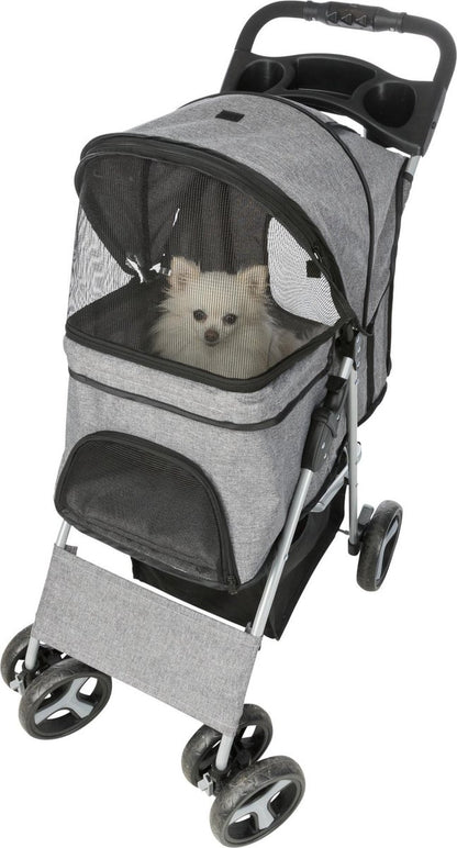 Trixie Hondenbuggy Grijs – 47x80x100 cm (tot 15 kg)